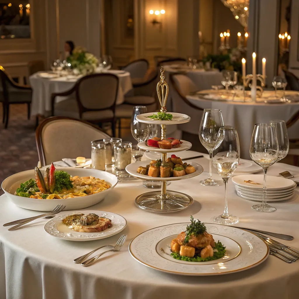 Gourmet dining experience