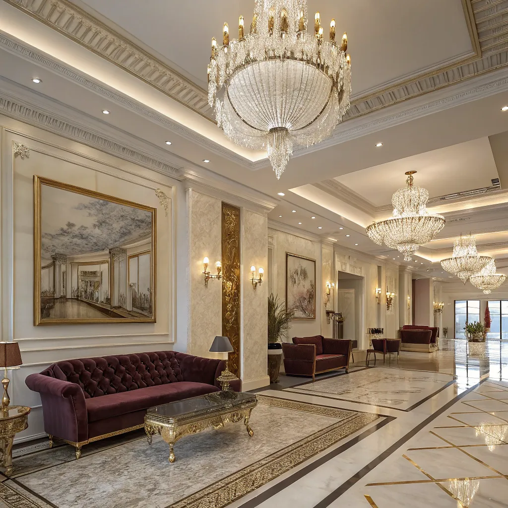 Luxurious hotel interior